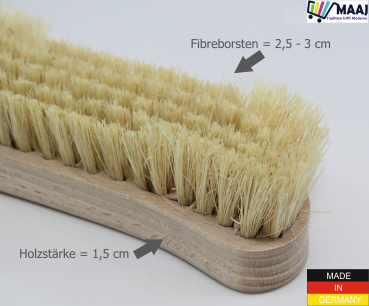 Washingbrush with fiber placement