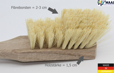 Universal cleaning brush with fiber placement