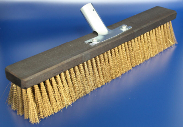 large scratch broom with brass wire placement