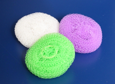 3 pcs. plastic scourer