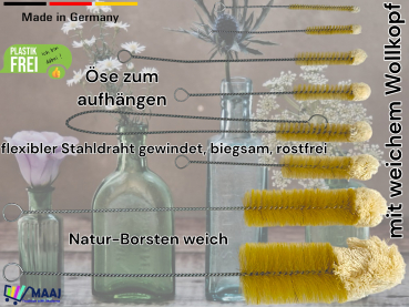 Tüllenbürste mit Wollkopf