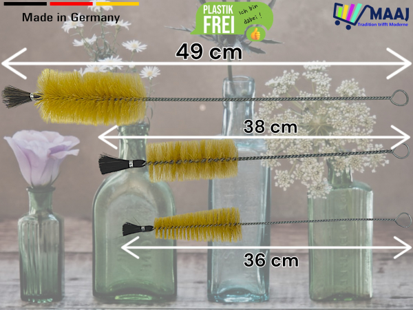 Flaschenbürste Naturborsten