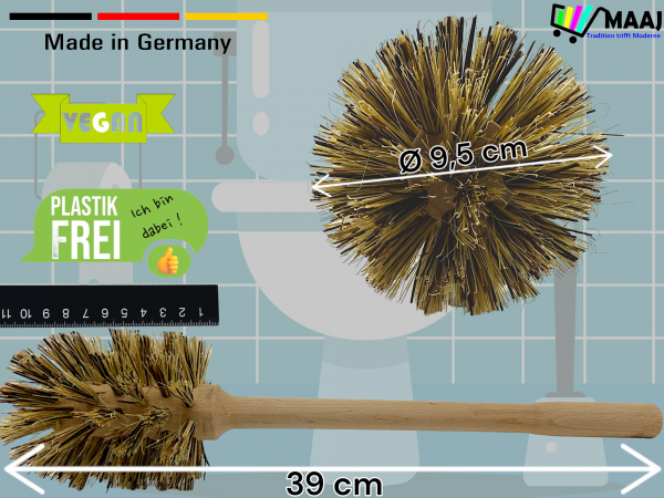 WC-Bürste XL aus Holz und Naturborsten