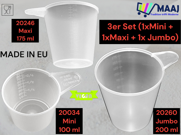 Measuring jug for washing detergent