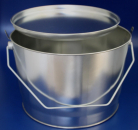 5 Liter tin pail with cover